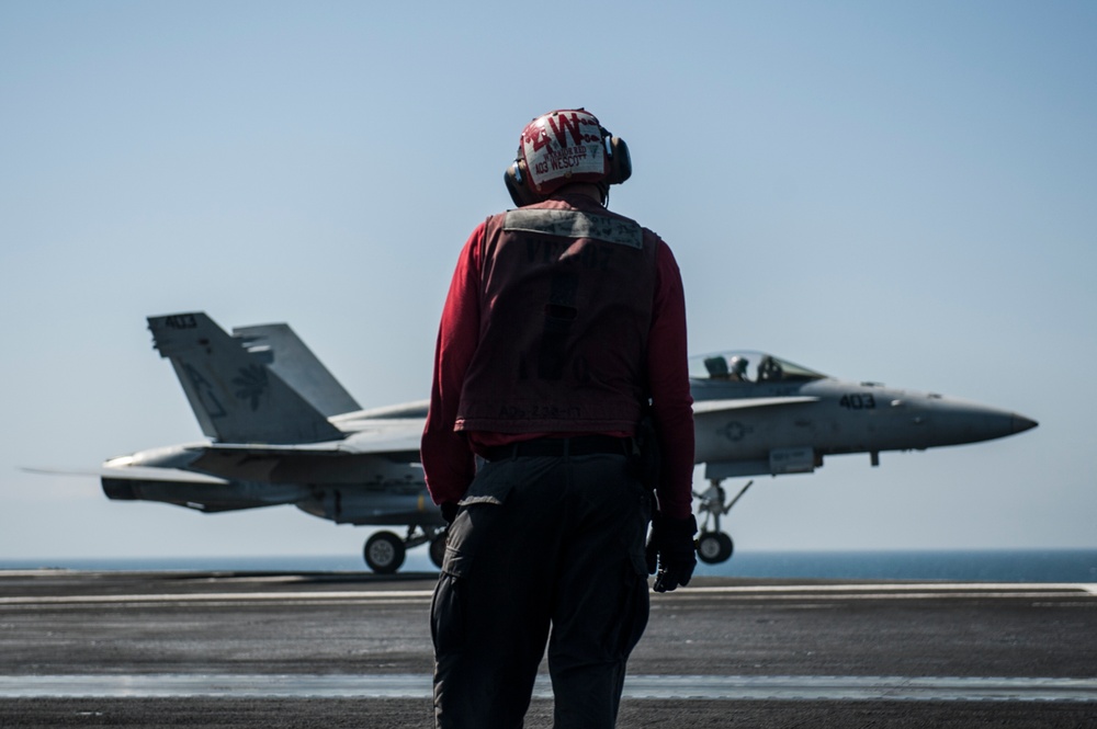 USS George H.W. Bush flight operations