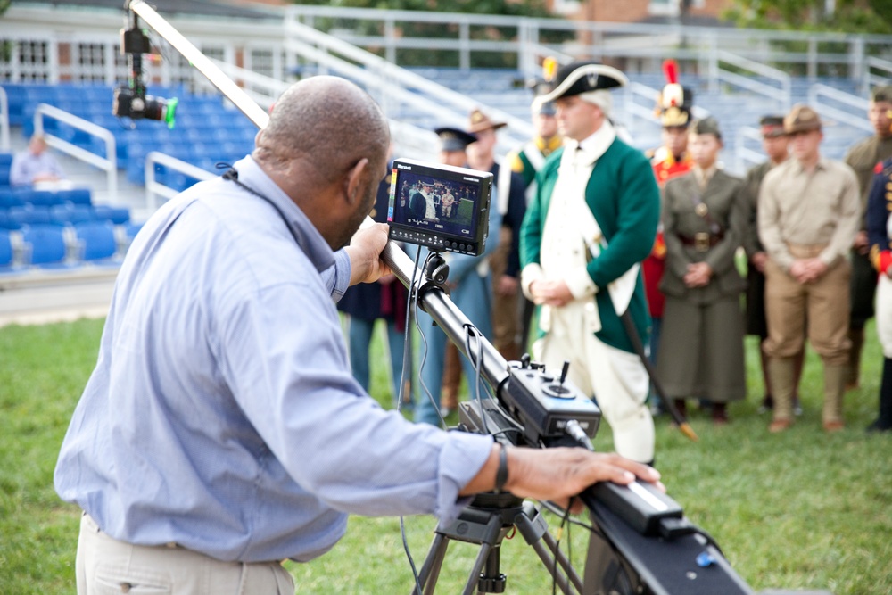 U.S. Marines Participate in Filming of 2014 Birthday Message