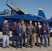 Lt. Cmdr. Nate Marler takes photo with Fleet Readiness Center Southeast flight test crew