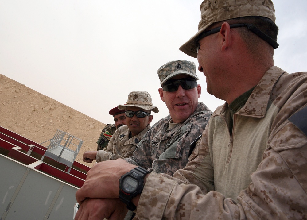 Room clearing exercises aboard Al Asad Air Base