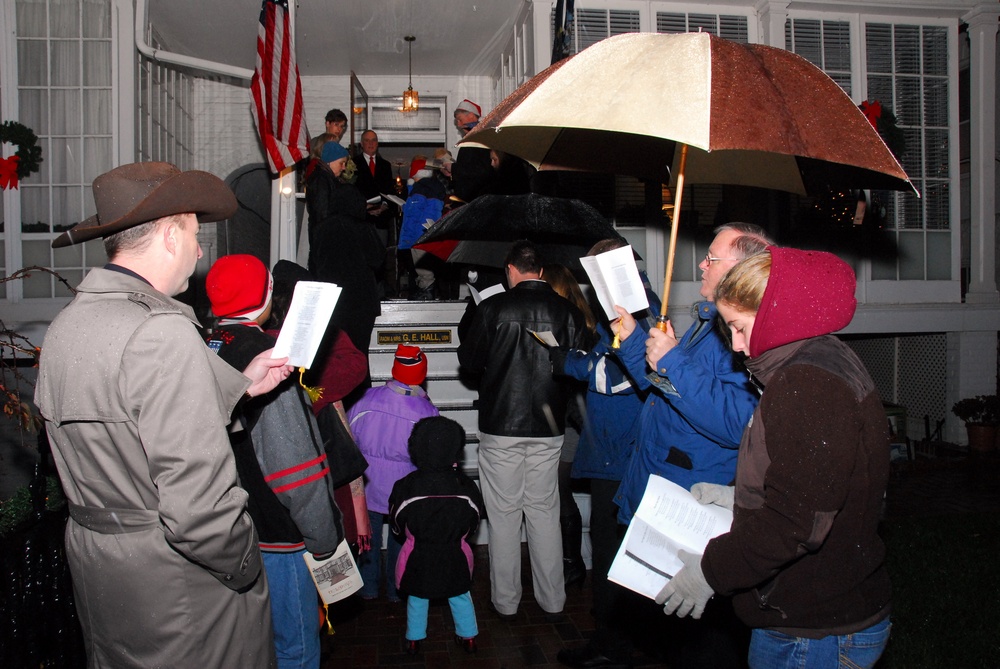 Christmas tree-lighting ceremony and caroling event