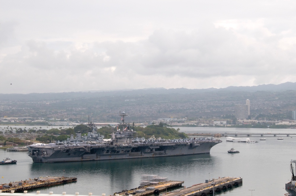 USS John C. Stennis arrives at Naval Station Pearl Harbor