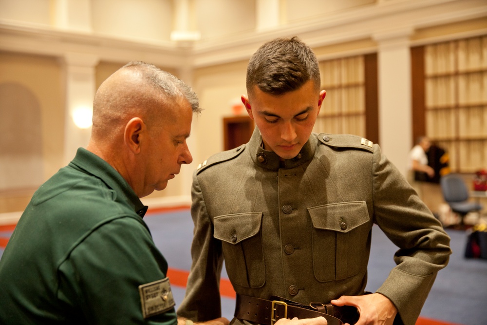 U.S. Marines Participate in Filming of 2014 Birthday Message