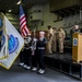 Colors during commissioning ceremony