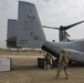 Marines unload supplies at Camp Leatherneck