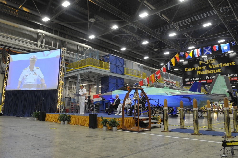 F-35C Lightning II rollout ceremony