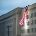 Flag unfurled on side of Pentagon