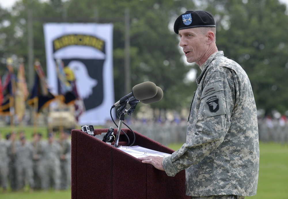 Change of command ceremony