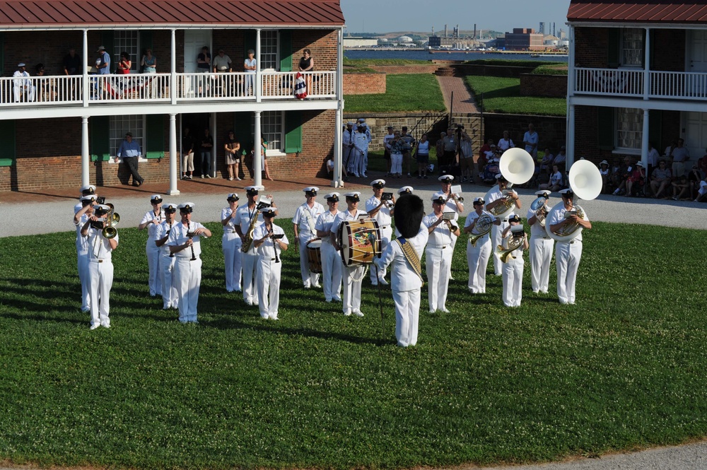 Twilight tattoo ceremony