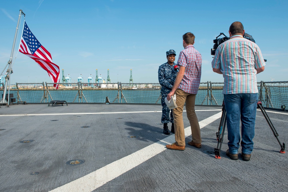 USS Mount Whitney media event