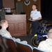 Col McClain briefs motorcycle safety