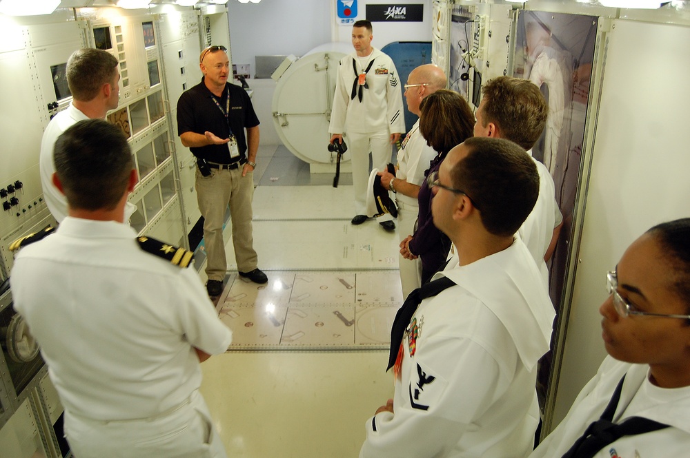 Sailors tour astronaut training facility in Houston