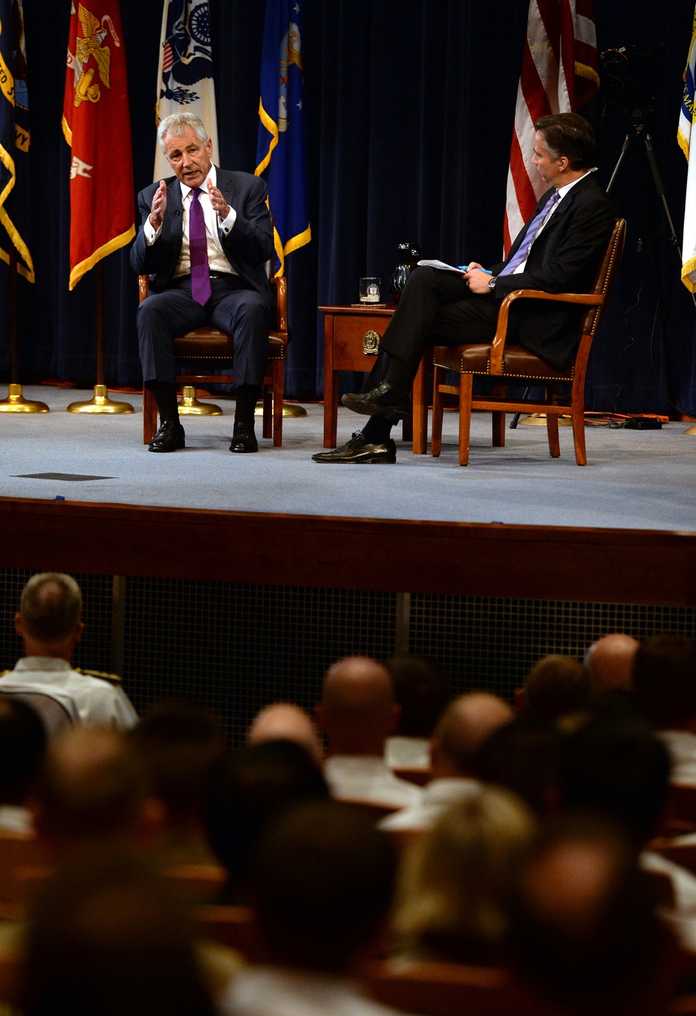 Hagel interview at US Naval War College