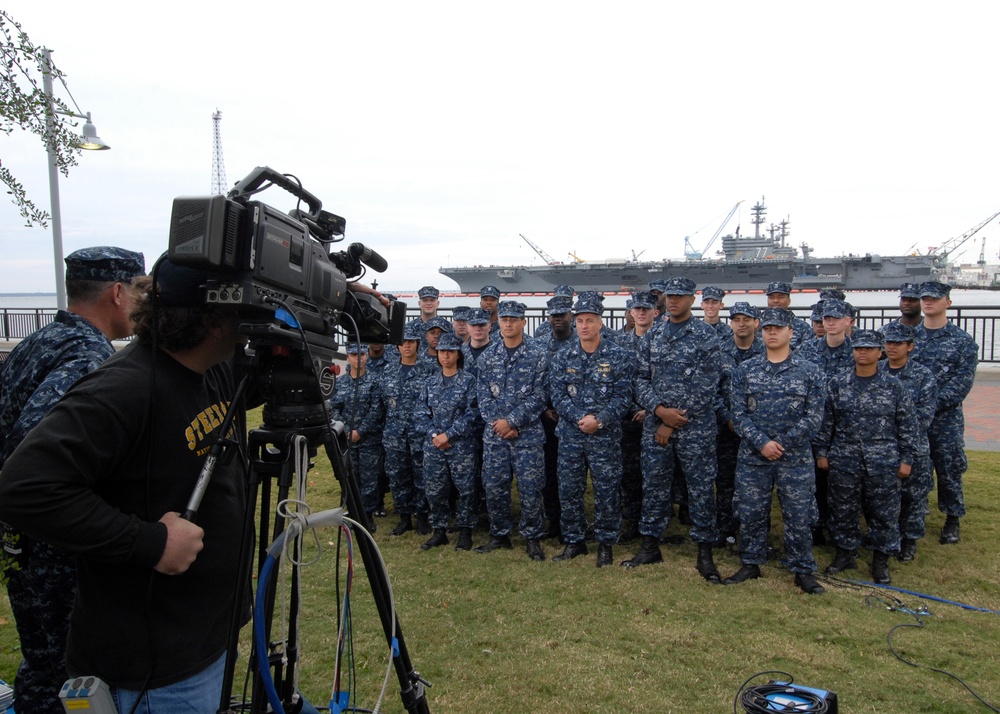 Sailors record segment for Houston Texans