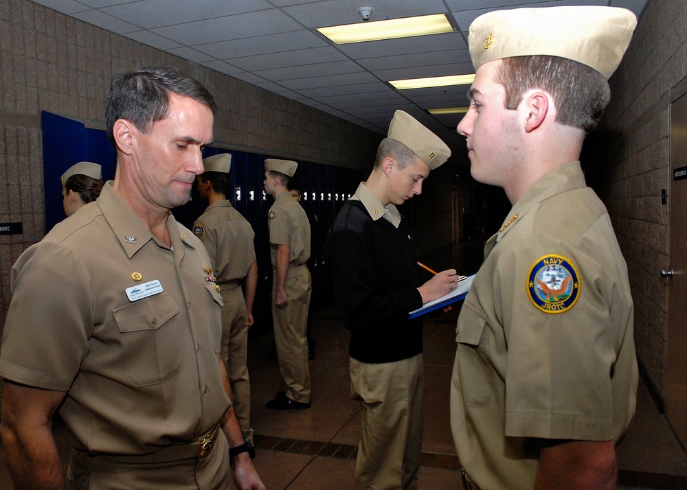 JROTC uniform inspection