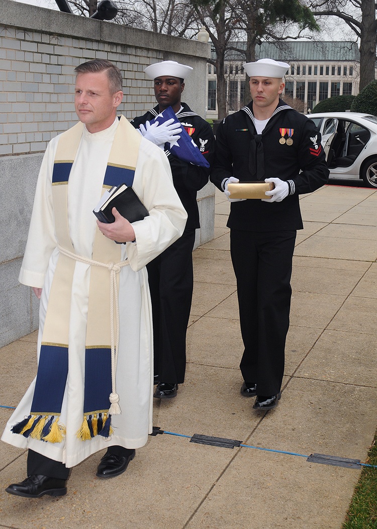 Rear admiral's memorial service