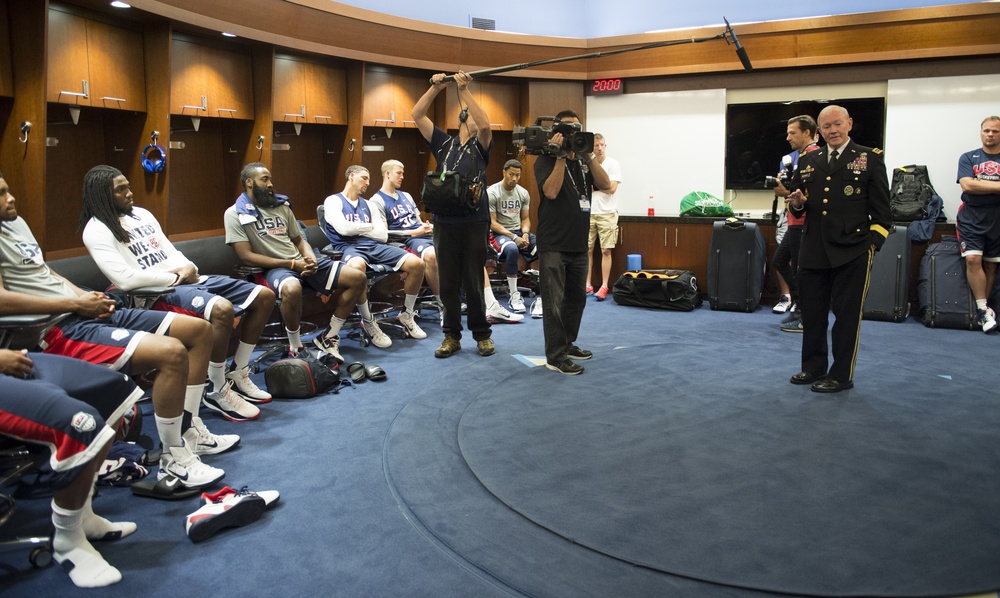 CJCS talks heroes and hoops