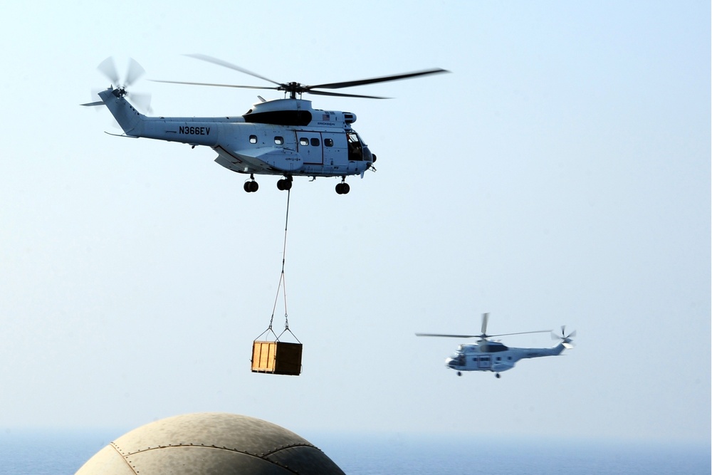 USS George H.W. Bush replenishment