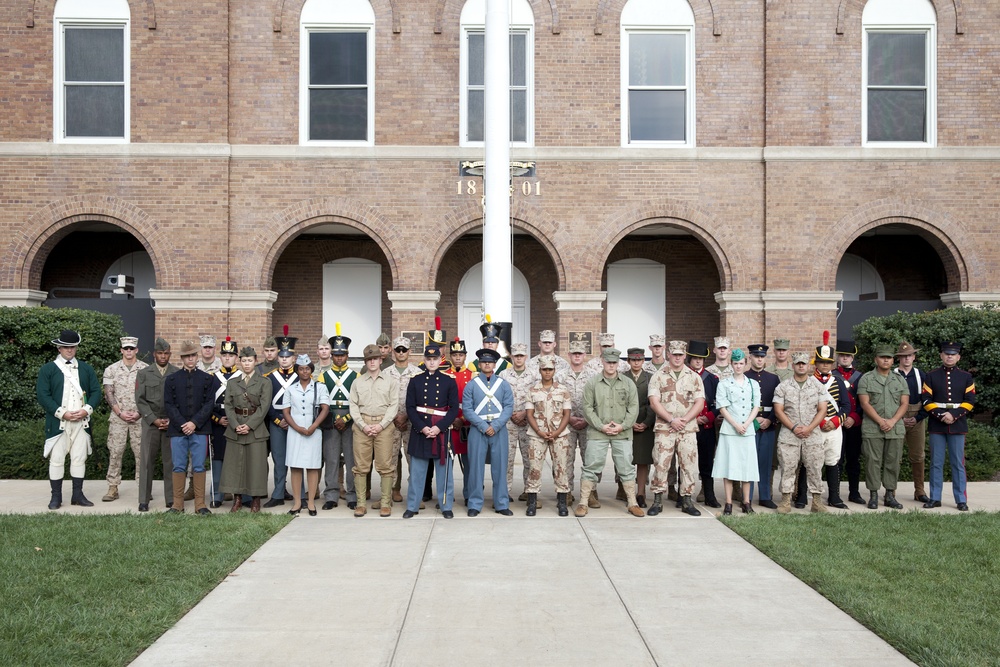 US Marines participate in filming of 2014 Birthday Message