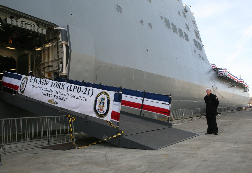 USS New York commissioning ceremony