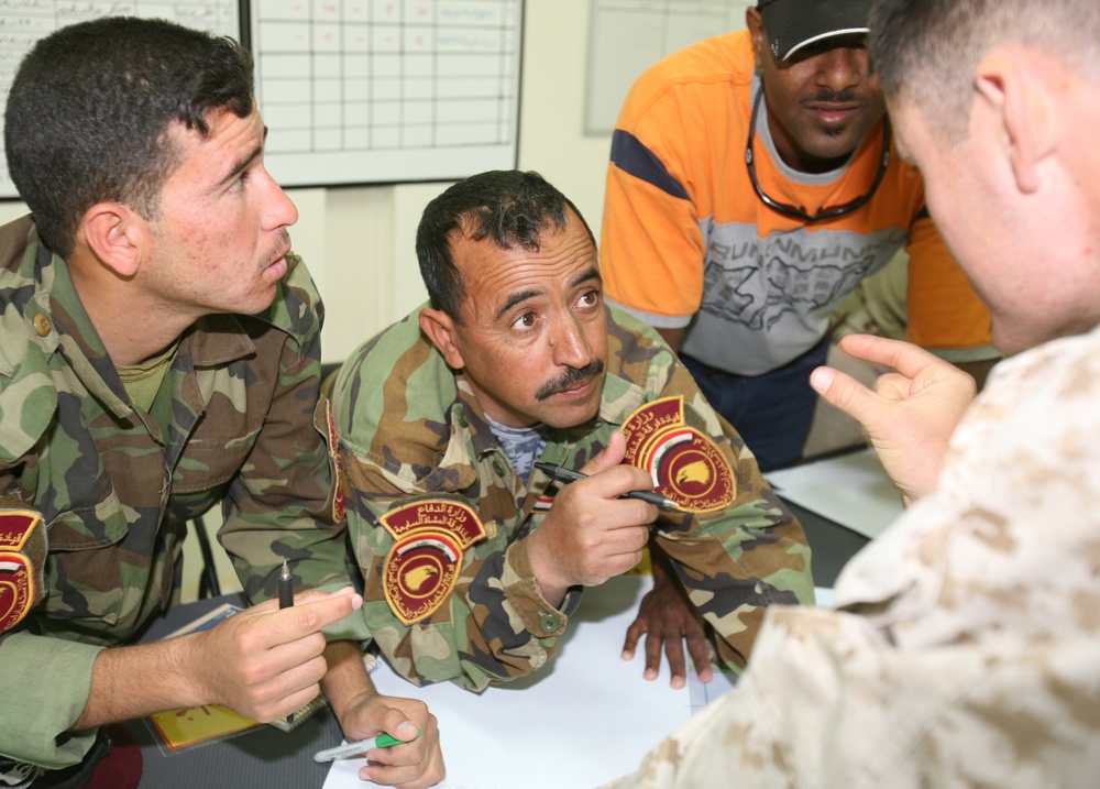 Land navigation exercise at Camp Mejid, Iraq