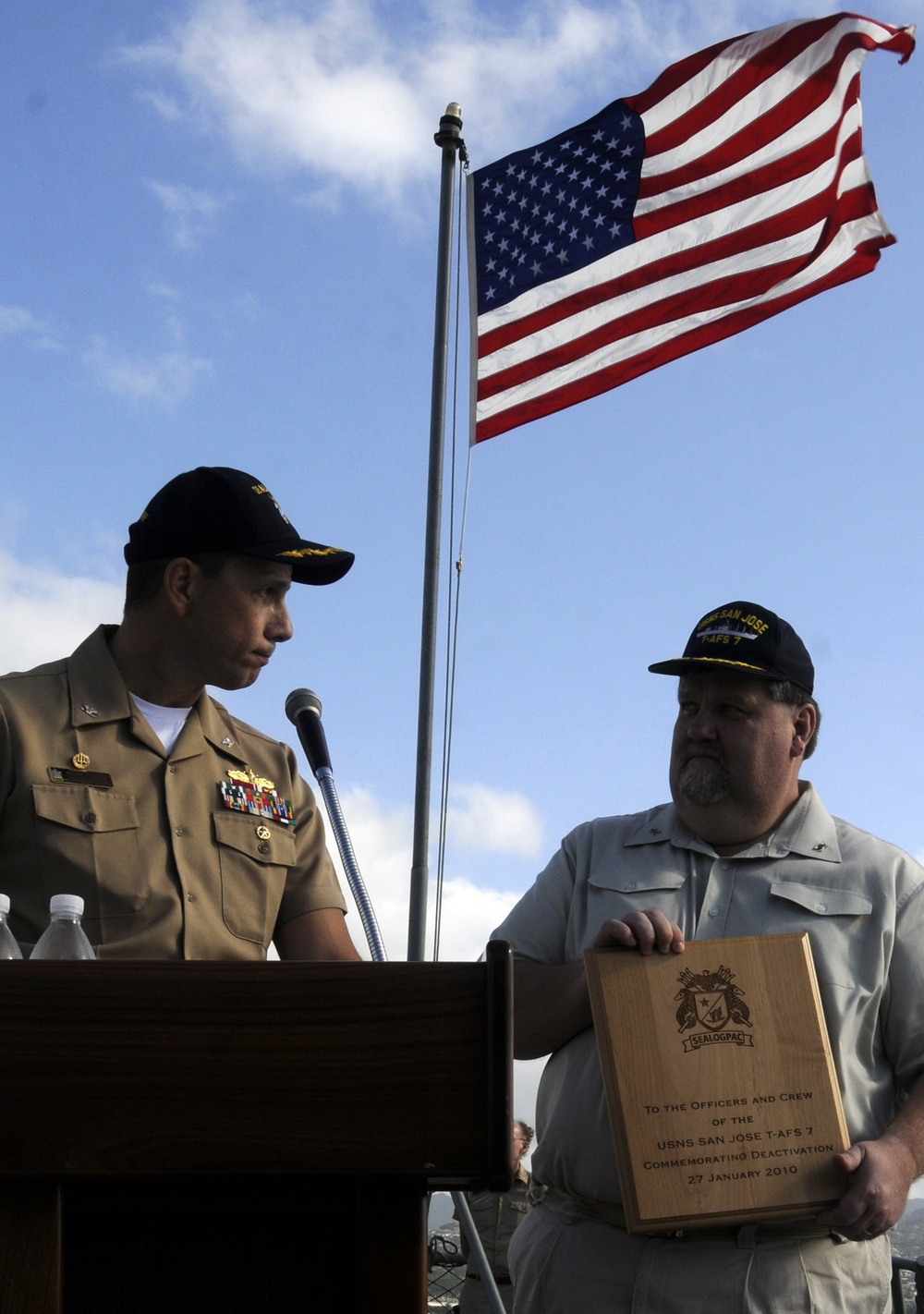 USNS San Jose decommissioning ceremony