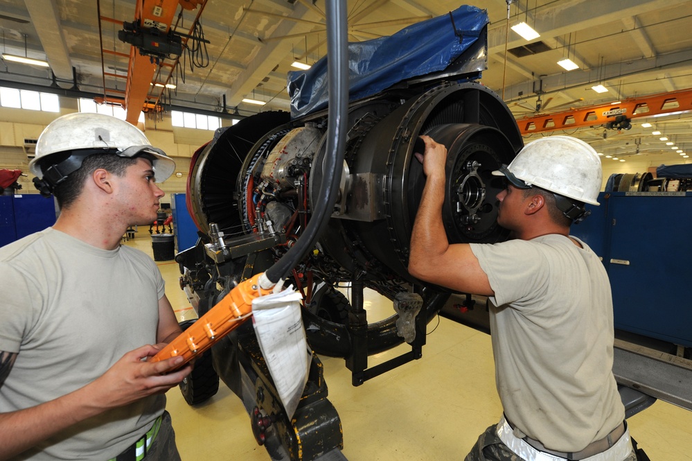 18th CMS repairs, rebuilds, replaces engines