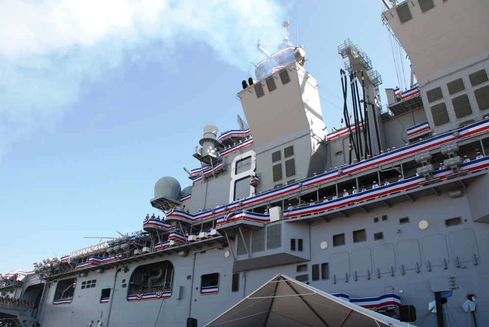 USS Makin Island commissioning ceremony