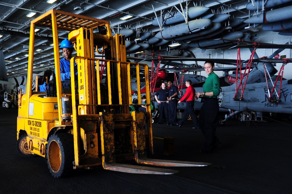 USS George H.W. Bush is supporting maritime security operations and theater security cooperation efforts in the US 5th Fleet area of responsibility