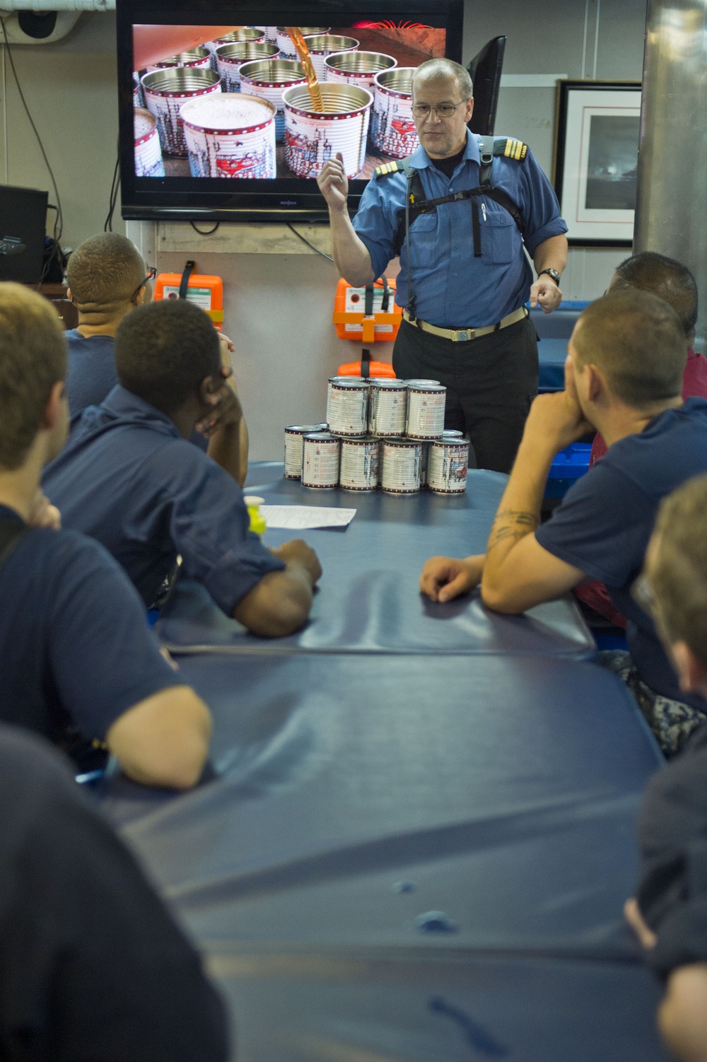 Chaplain's call aboard USS Arleigh Burke