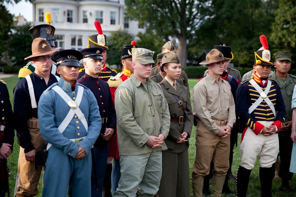 US Marines Participate in Filming of 2014 Birthday Message