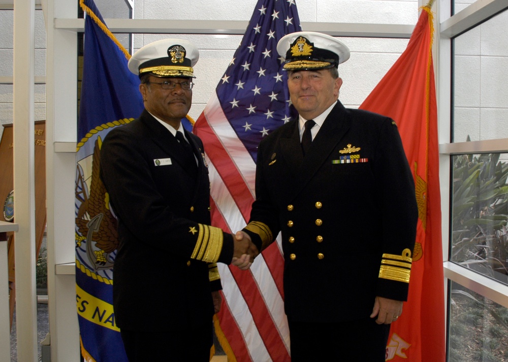 Naval leaders at Naval Surface Force Headquarters