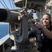 USS George H.W. Bush sailor stands watch