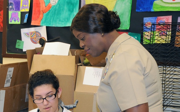Rear Adm. Andrews' visit to Hyman G. Rickover Naval Academy