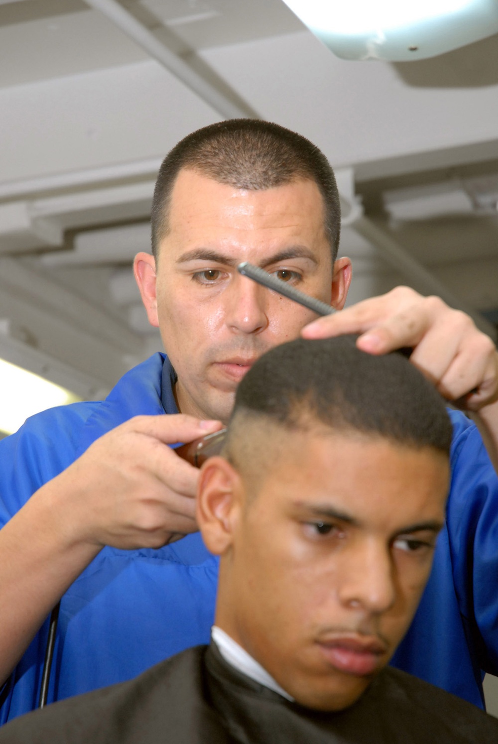 USS Nimitz barbershop