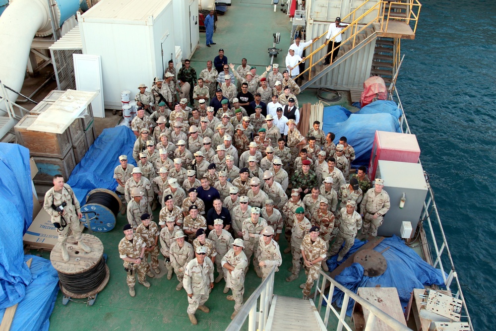 Maritime Expeditionary Security Detachment 823 with British