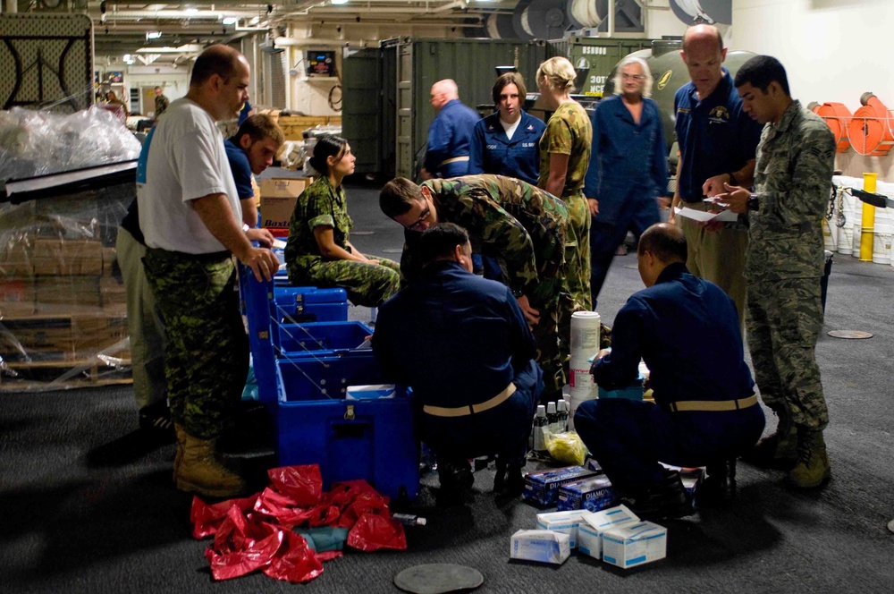 Dental equipment inventory on board USNS Richard E. Byrd