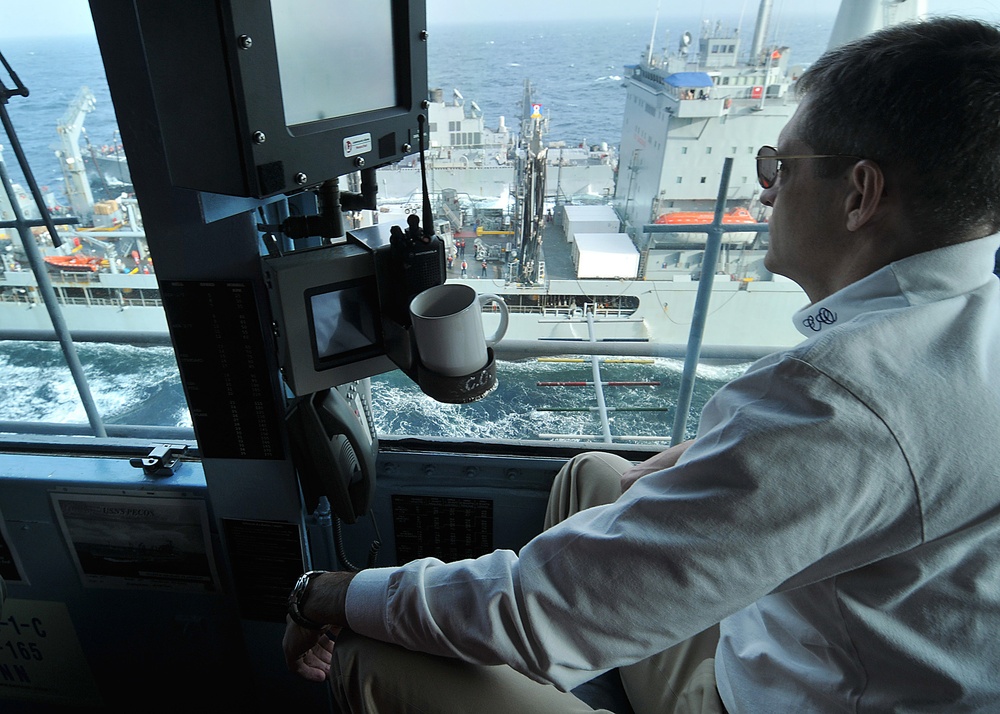 USS George Washington replenishment at-sea