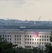 Flag unfurled on side of Pentagon