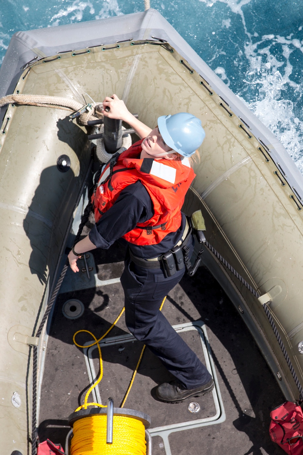 Man overboard recovery training