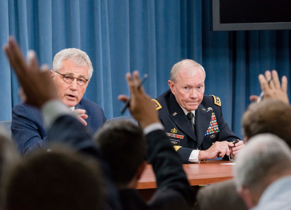 Secretary of Defense, chairman of the Joint Chiefs of Staff presser