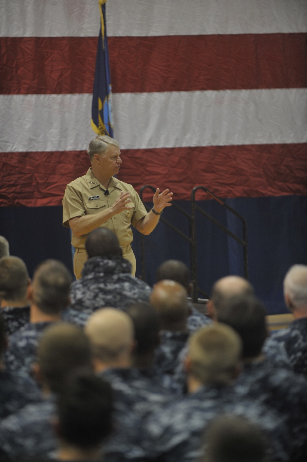 Chief of Naval Operations meets with Sailors stationed at Naval Station Mayport