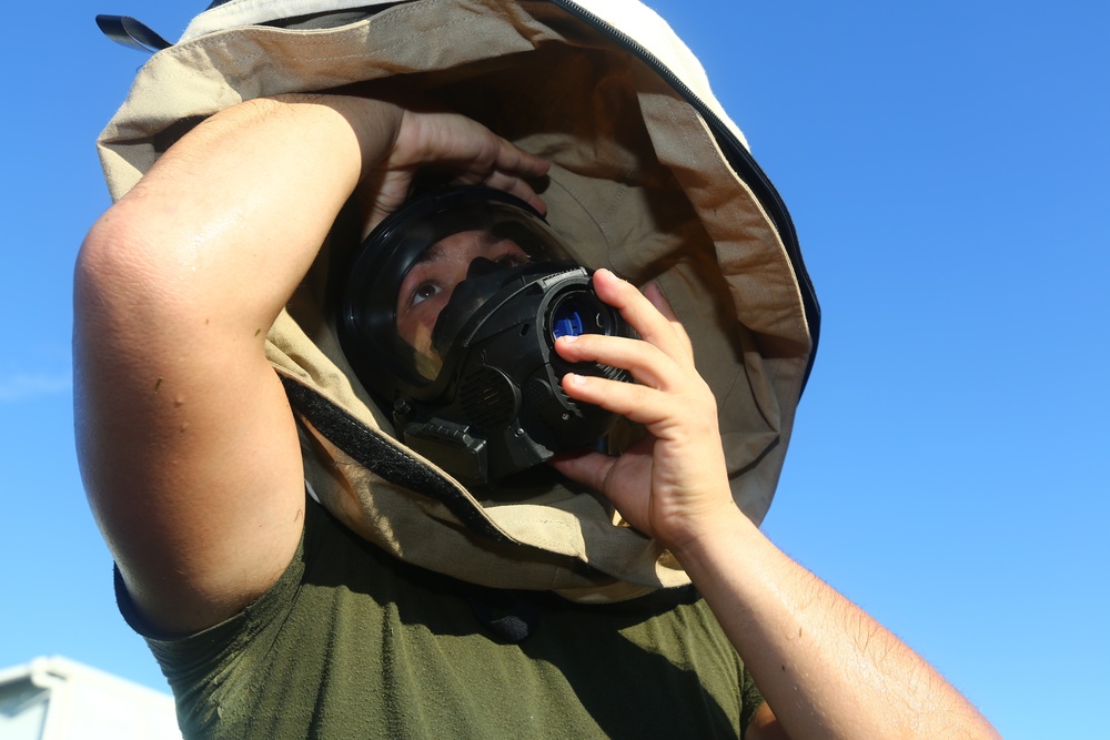 1st Marine Aircraft Wing CBRN training