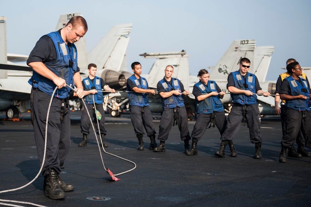 USS George H.W. Bush action