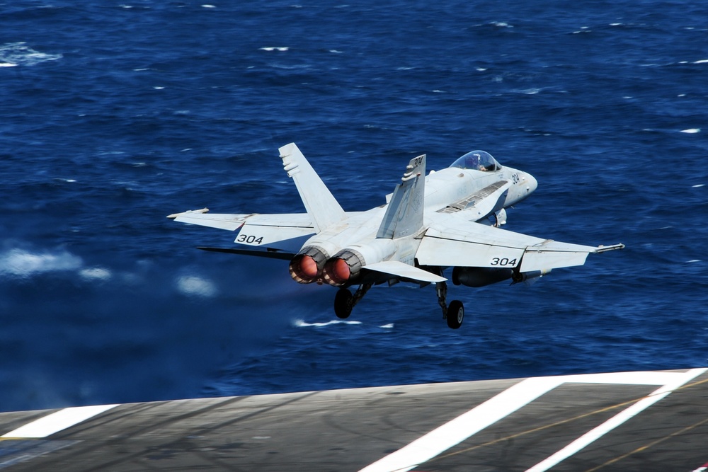 USS George H.W. Bush flight operations