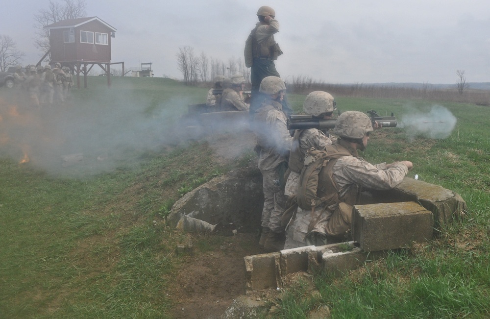 Marines train at Camp Atterbury