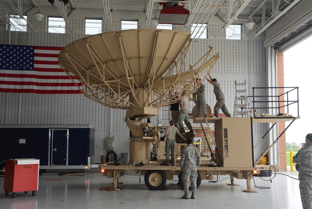 SATCOM Earth Terminal Subsystem assembly