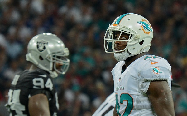 Liberty Airmen present flags at Wembley Stadium