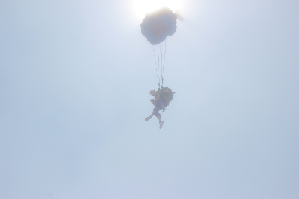 Airman takes to sky with skydiving