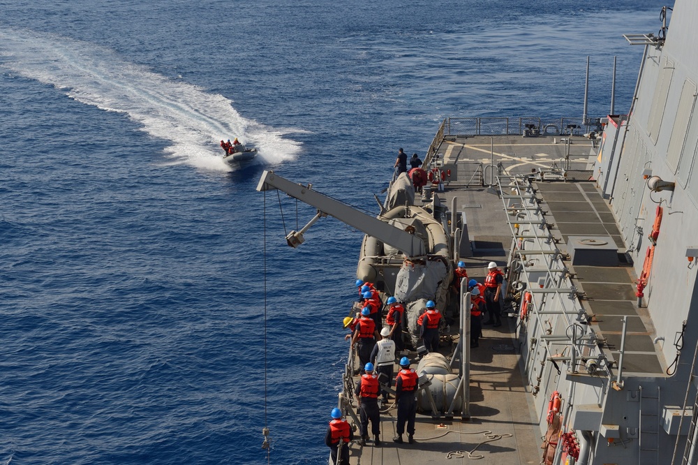 USS Cole small-boat operations